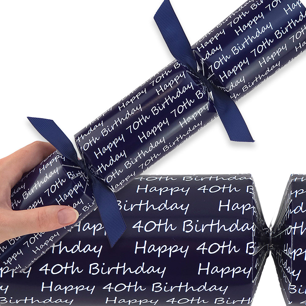 Navy Blue Milestone Birthday | Cracker Making Kit | Make Your Own