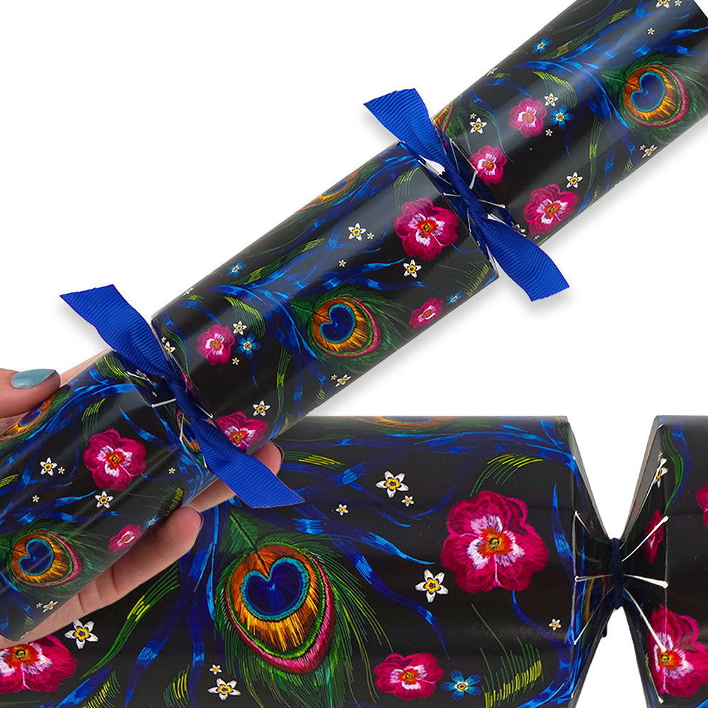 Embroidered Peacock | Cracker Making Craft Kit | Make &amp; Fill Your Own