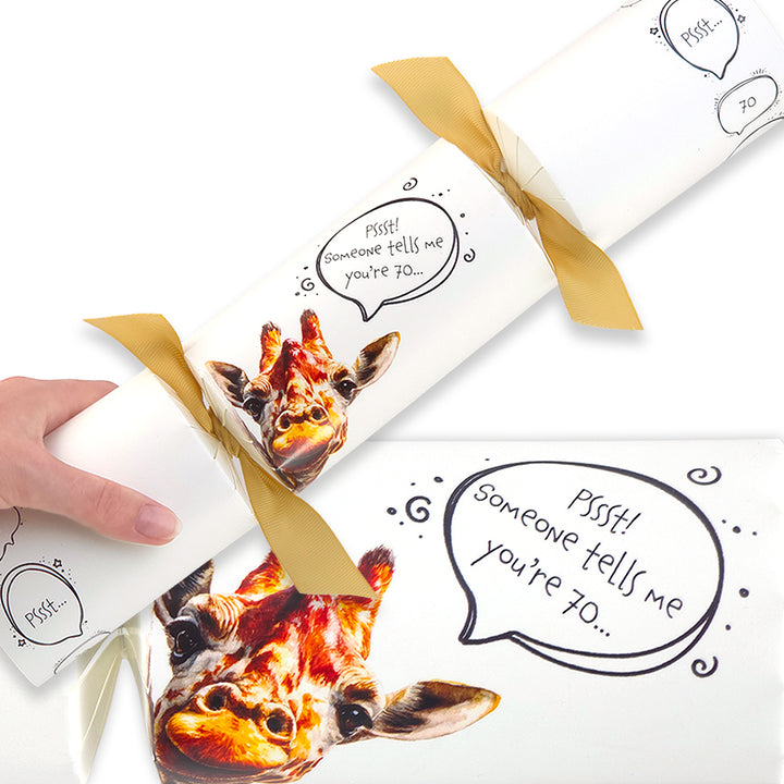 Cheeky Giraffe Milestone Birthday | Cracker Making Craft Kit | Make Your Own