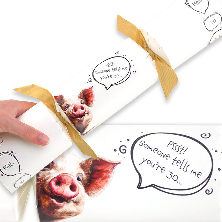 Cheeky Pig Milestone Birthday | Cracker Making Craft Kit | Make Your Own