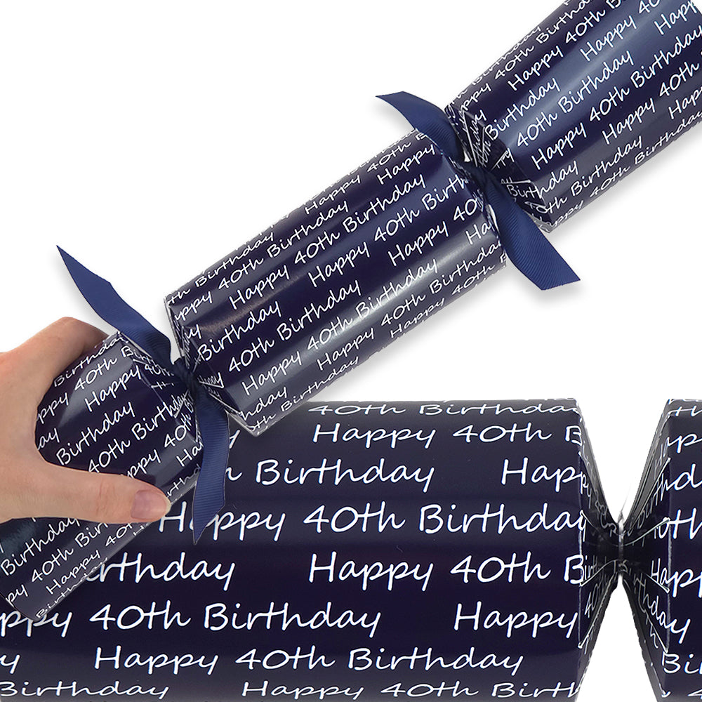 Navy Blue Milestone Birthday | Cracker Making Kit | Make Your Own