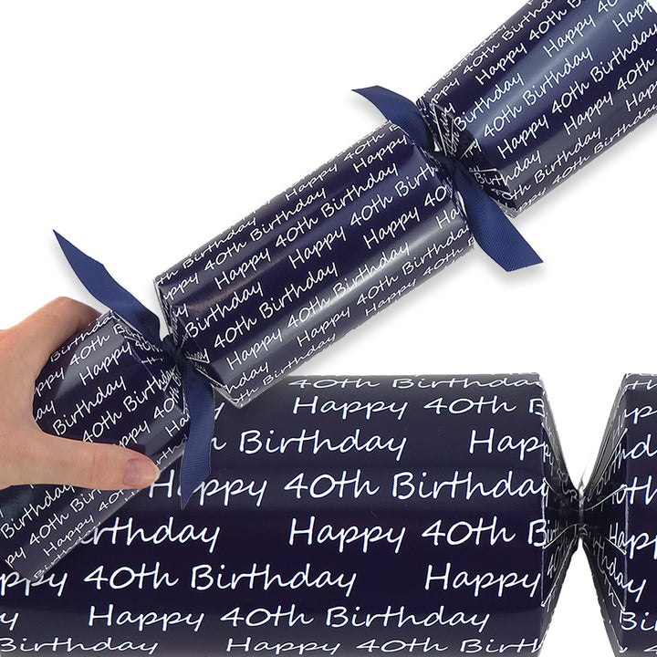 Navy Blue Milestone Birthday | Cracker Making Kit | Make Your Own