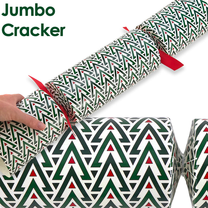 Extra Large &amp; Jumbo | Reusable Keepsake Cracker Kits | Geometric Christmas