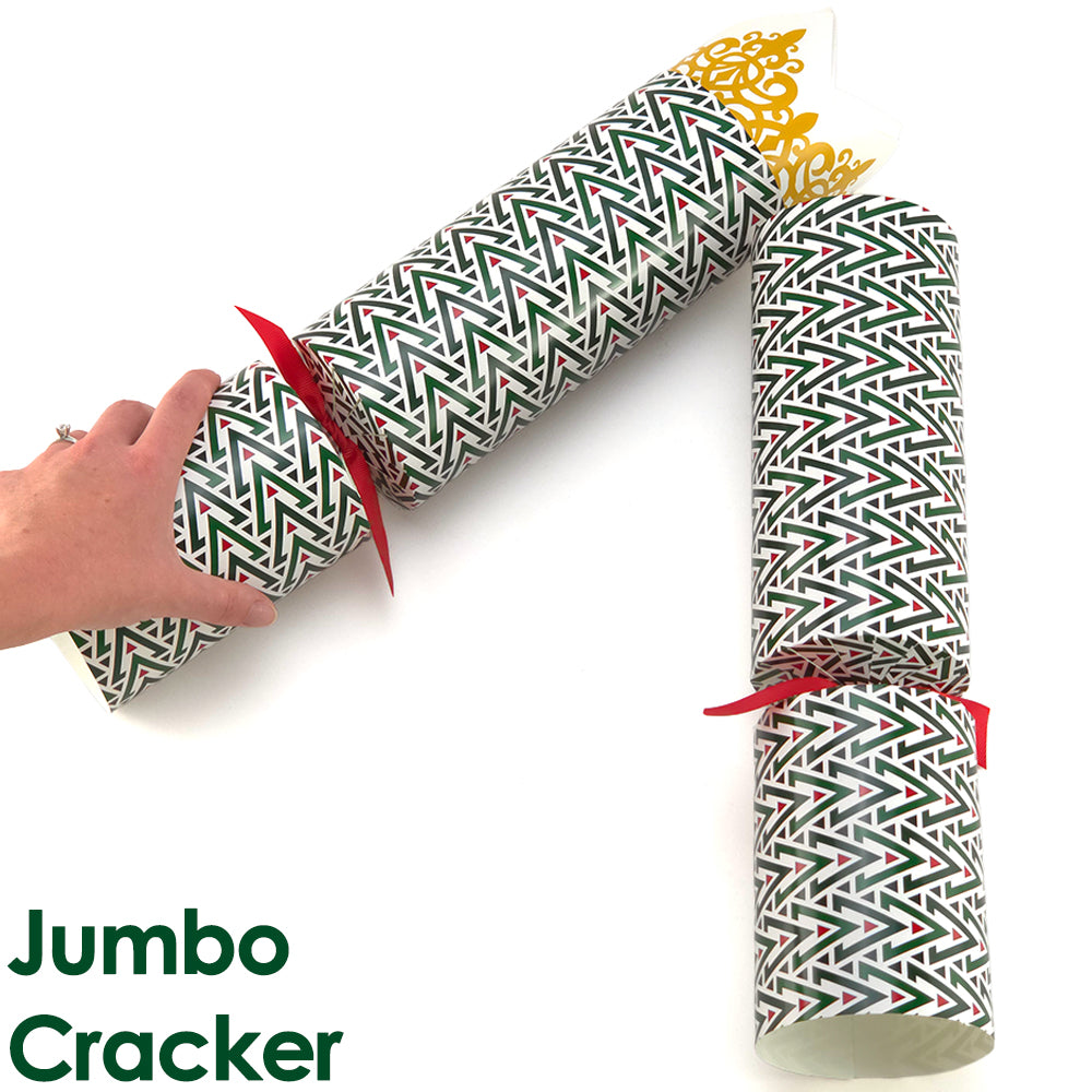 Extra Large &amp; Jumbo | Reusable Keepsake Cracker Kits | Geometric Christmas