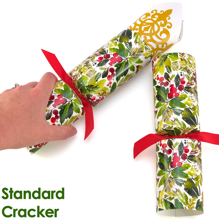 Reusable Keepsake Christmas Cracker Set | Watercolour Berries | Luxury DIY