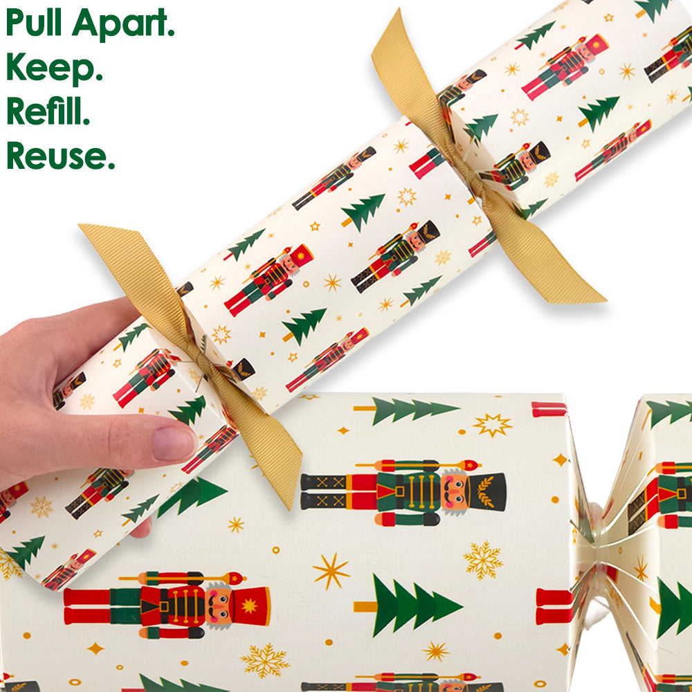 Reusable Keepsake Christmas Cracker Set | Christmas Nutcracker | Luxury DIY