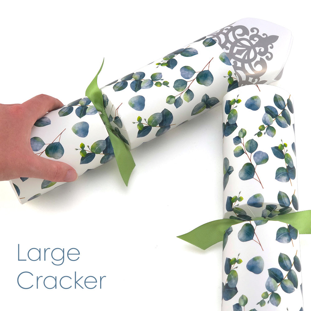 Reusable Keepsake Christmas Cracker Set | Watercolour Eucalyptus | DIY