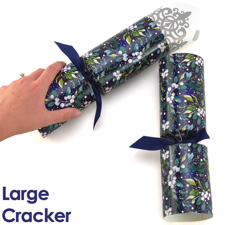 Reusable Keepsake Christmas Cracker Set | Midnight Mistletoe | Luxury DIY