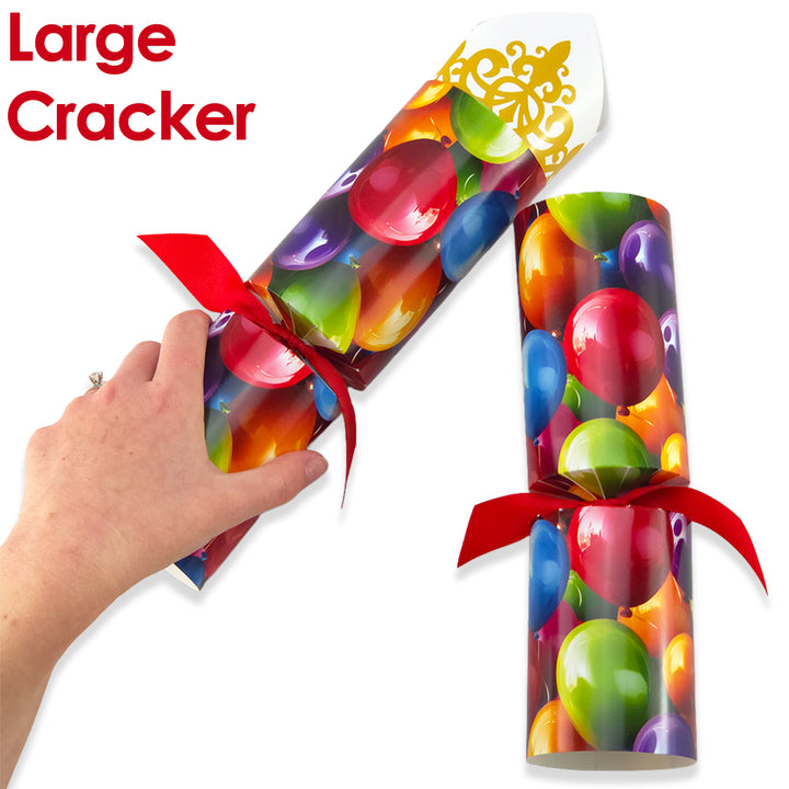 Reusable Keepsake Cracker Set | Bright Birthday Balloons | Luxury DIY