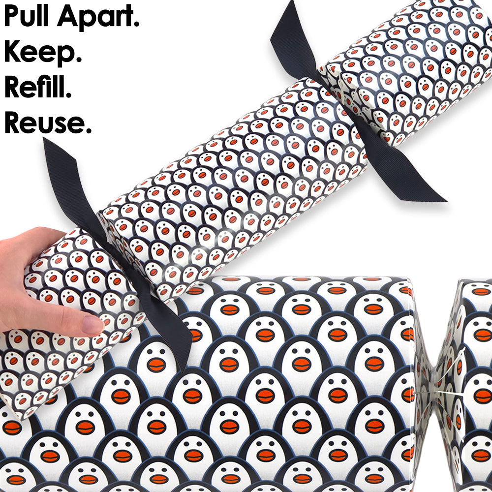 Extra Large &amp; Jumbo | Reusable Keepsake DIY Cracker Sets | Just Penguins