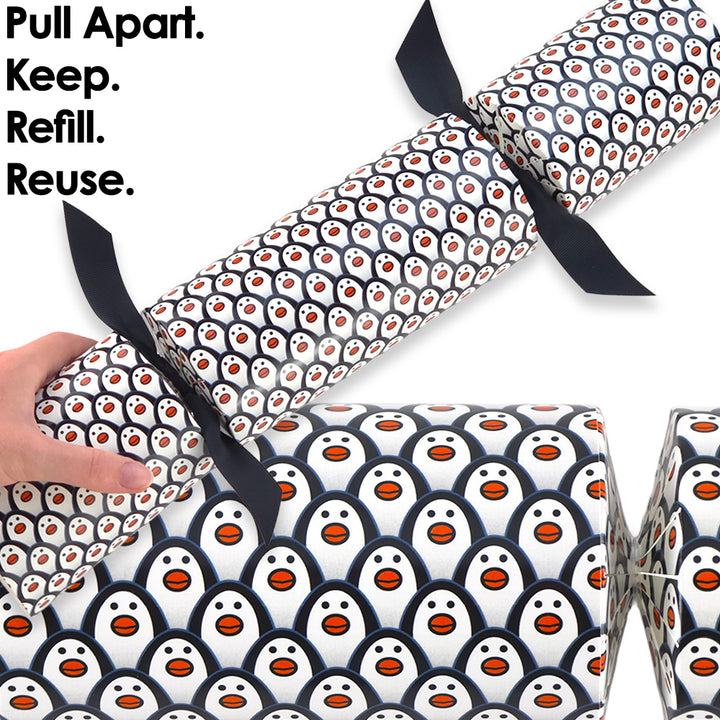 Extra Large &amp; Jumbo | Reusable Keepsake DIY Cracker Sets | Just Penguins