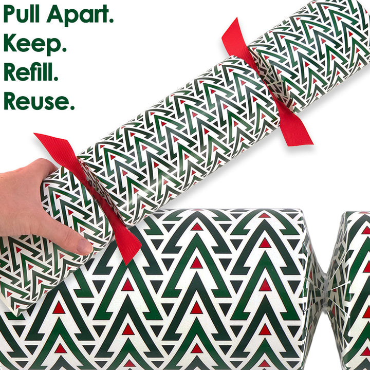 Reusable Keepsake Christmas Cracker Set | Geometric Christmas | Luxury DIY