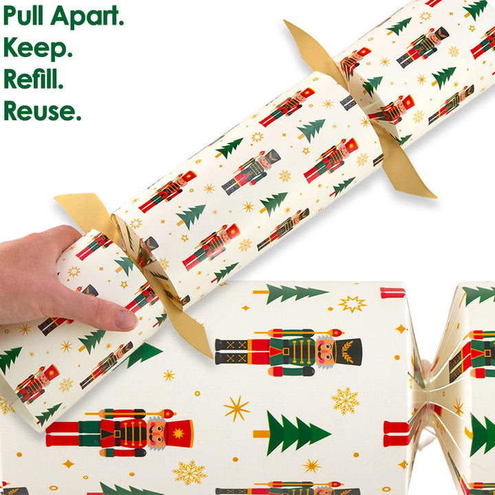 Extra Large &amp; Jumbo | Reusable Keepsake Cracker Kit | Christmas Nutcracker