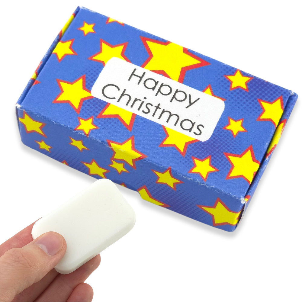 Happy Christmas | Fig & Cassis 20g Travel Soap Bar | Little Gift | Cracker Filler
