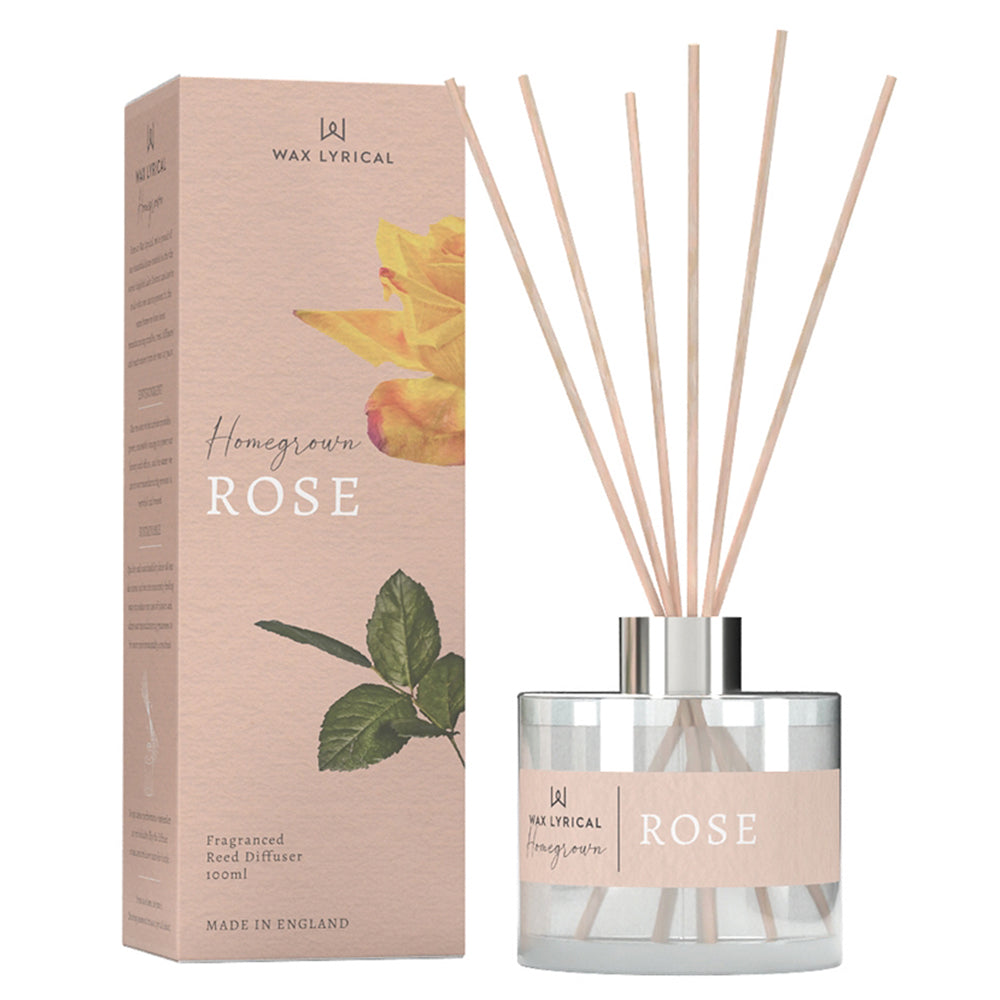 Homegrown Rose | 100ml Fragranced Diffuser | Home Décor & Gift Idea