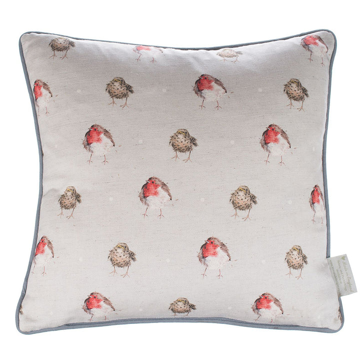 The Jolly Robin | Remembering Robins | 40cm Square Cushion | Wrendale Designs