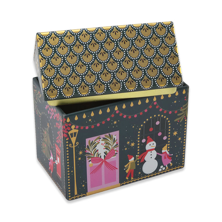 Christmas House |  Storage Tin | Sara Miller | Small or Large