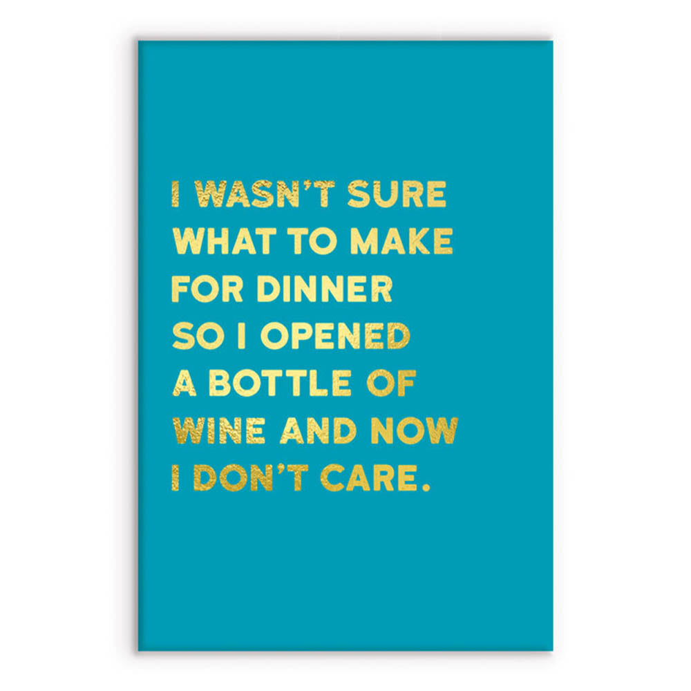 Bottle of Wine for Dinner | Funny Magnet | Little Gift | Cracker Filler