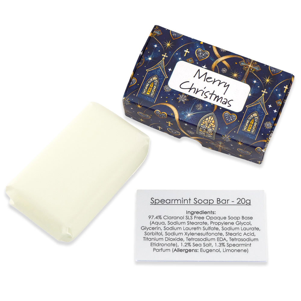 Christian Church | 20g Spearmint Travel Soap | Little Gift | Cracker Filler