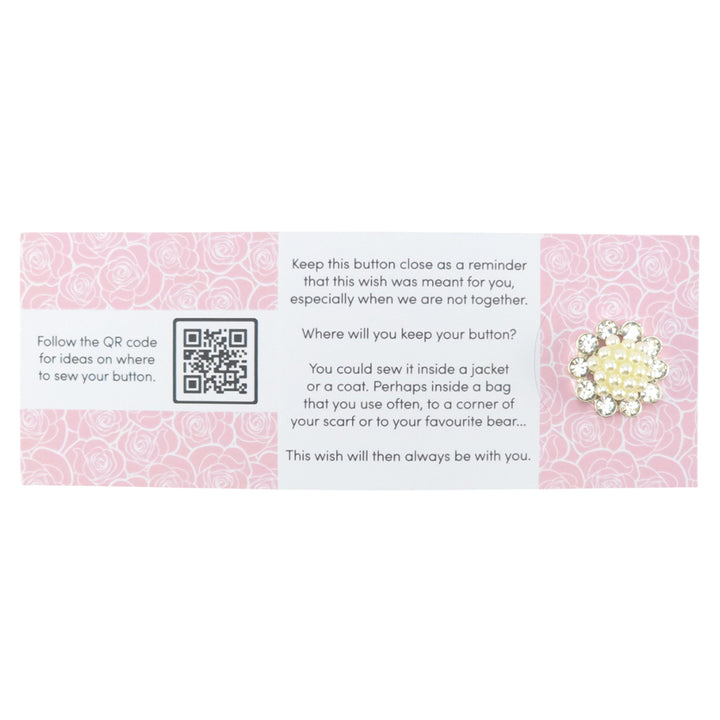 Happy Birthday | Button Wishes Sew On Token | Little Gift | Cracker Filler