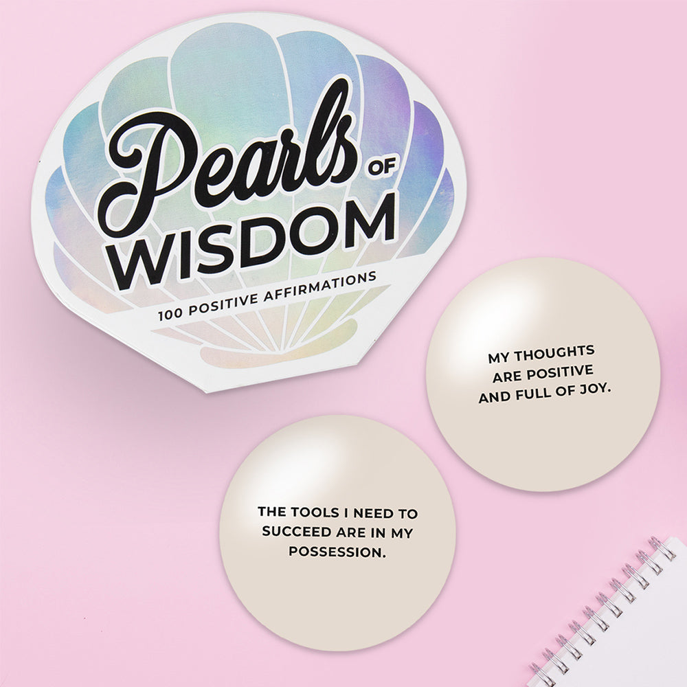 Pearls of Wisdom Cards | 100 Positive Affirmation Cards | Mindfulness Gift