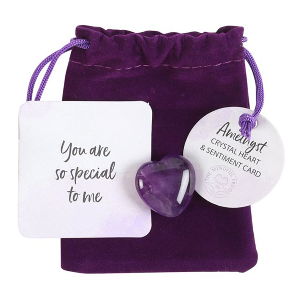 You're Special | Amethyst Crystal Heart | Protection | Little Gift | Cracker Filler