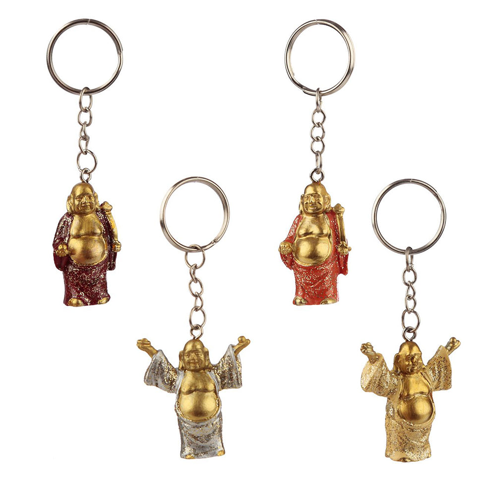 Lucky Buddha Keyring with Glitter | Single | Little Gift | Cracker Filler