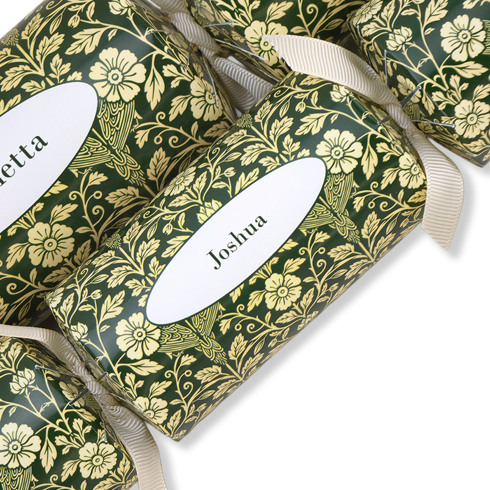 Personalised Cracker Making Craft Kit | Sage Florals | Makes 4 or 6 Crackers