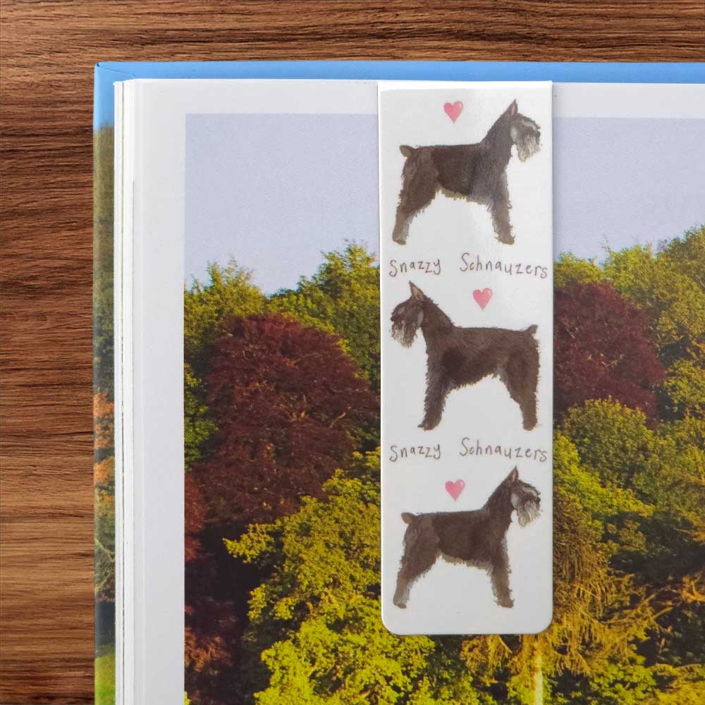 Snazzy Schnauzers | Double Sided Magnetic Bookmark | Little Gift | Cracker Filler