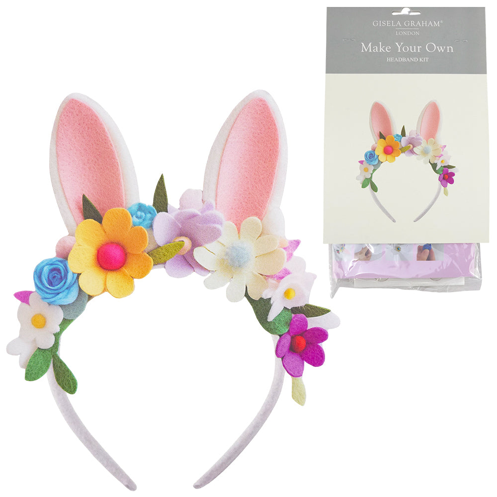 Easter Floral Headband Craft  Kit | Make Your Own Bunny Ears for Kids