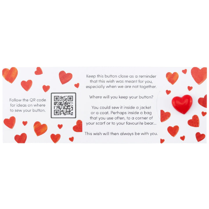 My Love, My Soulmate | Button Wishes Sew On Token | Little Gift | Cracker Filler