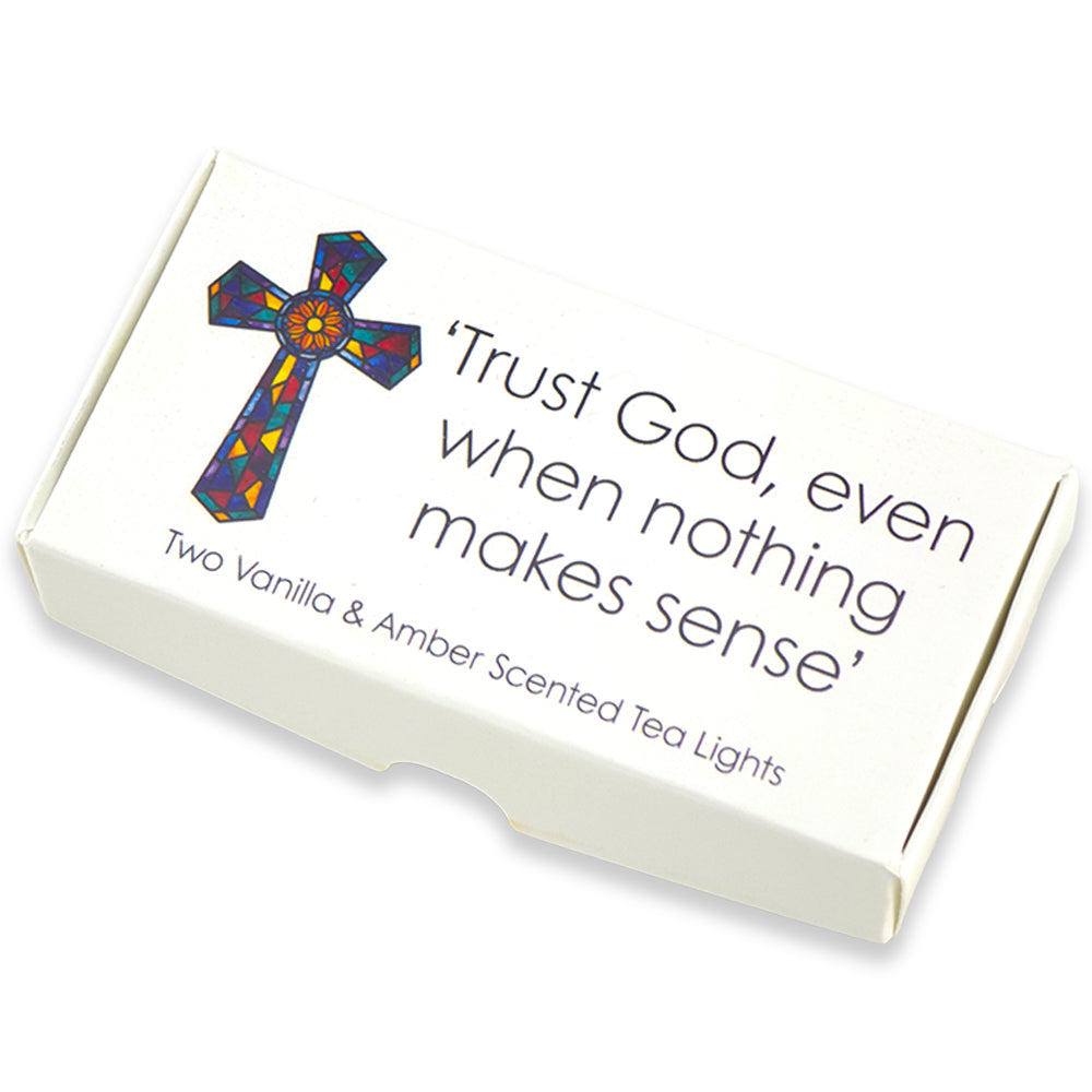 Trust God Even When Nothing Makes Sense | Tealight Candles | Cracker Filler Gift