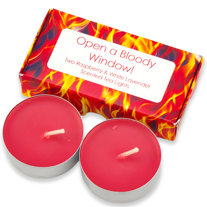 Open a Bloody Window... | Tealight Candles | Fun Menopausal Cracker Filler Gift