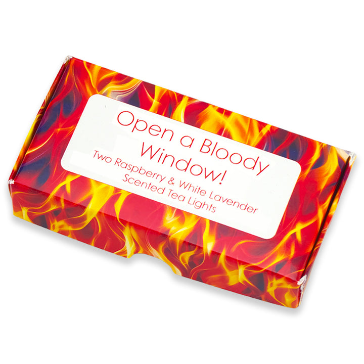Open a Bloody Window... | Tealight Candles | Fun Menopausal Cracker Filler Gift
