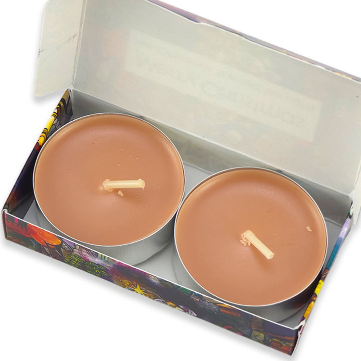Cinnamon Tealight Candles | Kids Nativity Design | Mini Gift | Cracker Filler