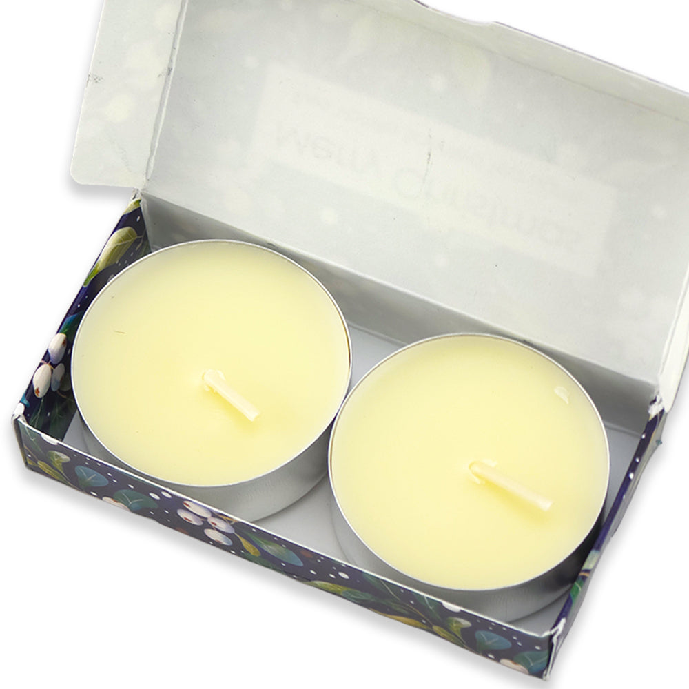 Vanilla Tealight Candles | Midnight Mistletoe | Christmas Cracker Filler Gift