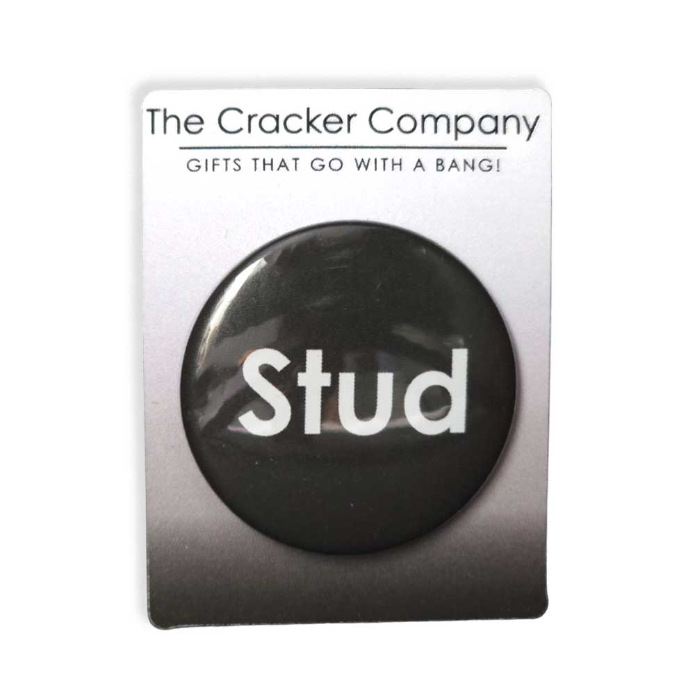 Stud | 38mm Button Pin Badge | Little Gift | Cracker Filler