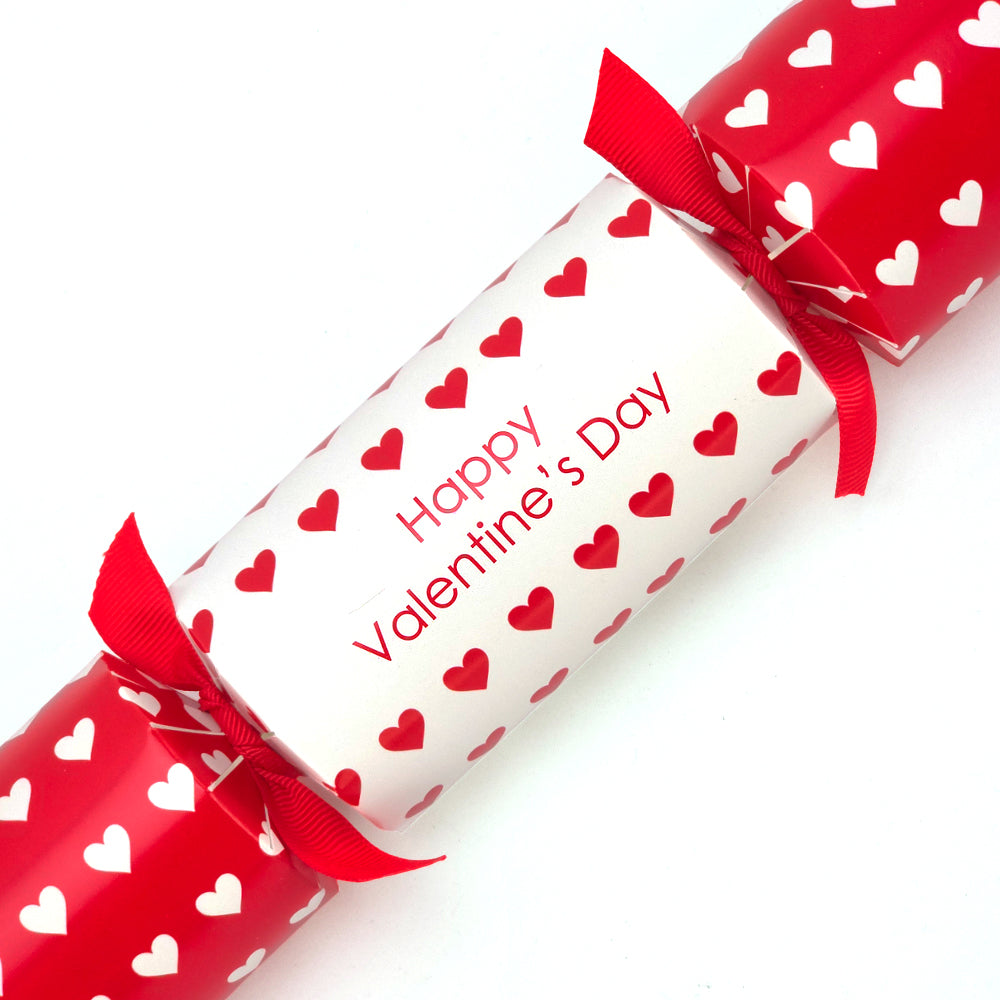 Add Your Own Wording | Personalised Cracker Craft Kit | Polka Hearts | Single