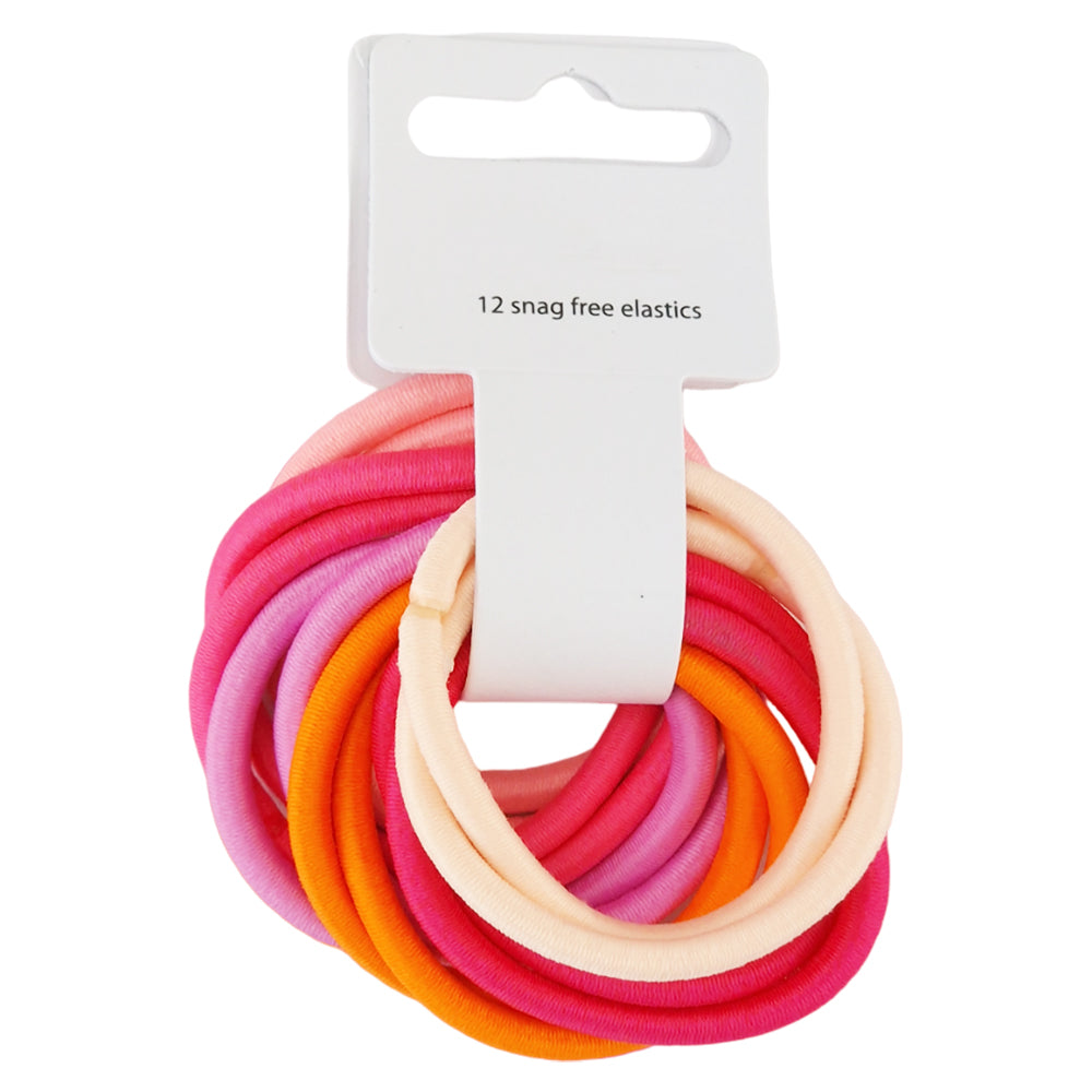 Shades of Pink | Bundle of 12 Hair Elastics | Little Gift | Cracker Filler