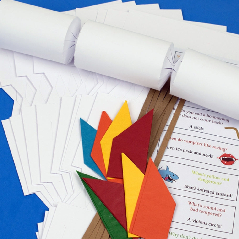 White Basic Make &amp; Fill Your Own Crackers | DIY Recyclable | Cracker Craft Kits