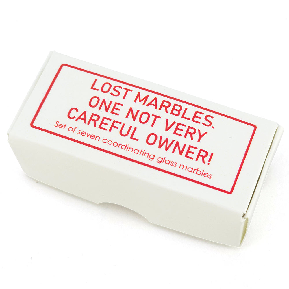 Lost Marbles Sticker Lost Marbles. One Not Very Careful Owner! | Grown Up Marbles | Cracker ...