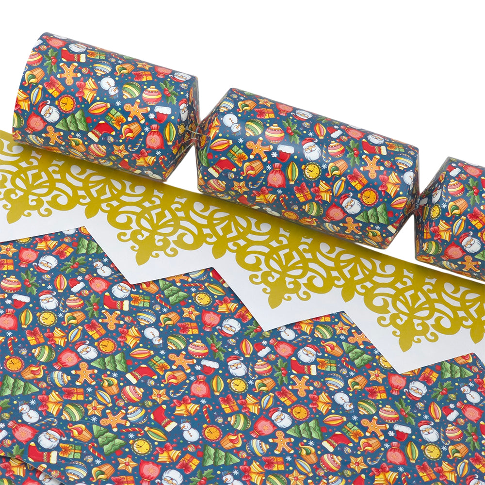 Teal Christmas Fun | Cracker Making Craft Kit | Make &amp; Fill Your Own