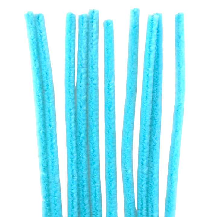 Single Colour | 30cm Craft Pipecleaners | Chenille Stems | 6mm Wide | Pack of 10