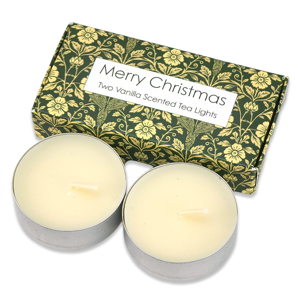 Vanilla Tealight Candles | Sage Florals | Mini Gift | Cracker Filler