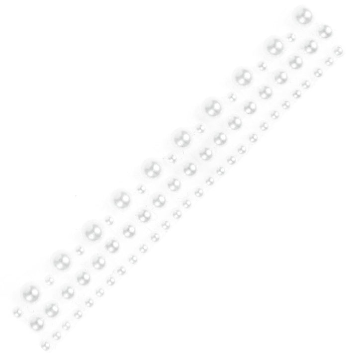 50cm Tape of Pearly Beads | Strip of Stickers for Papercrafts