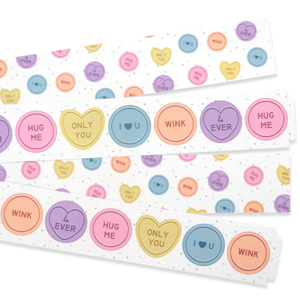 Candy Paper Chain 30 Reusable Valentines Paper Chains | Candy Hearts | No Glue Needed ...