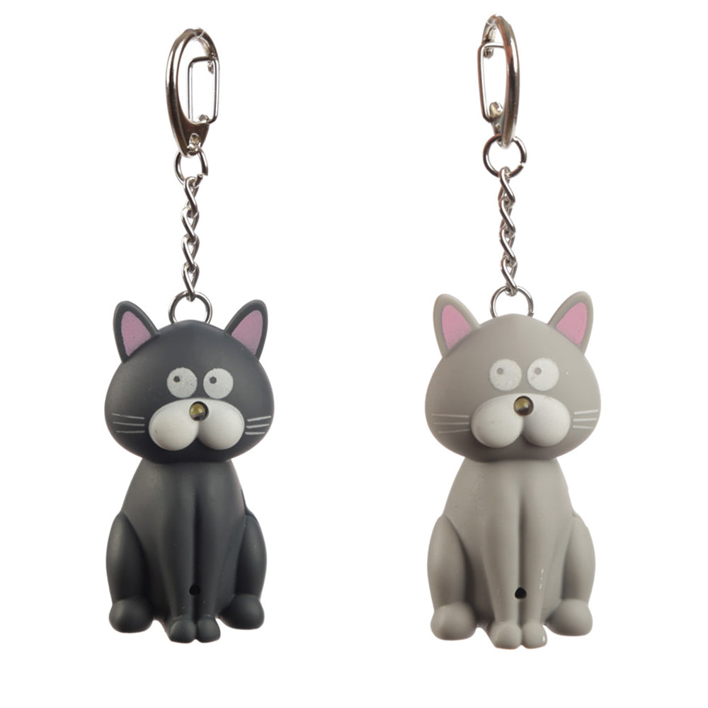 Cute Cat Keyring | LED Torch & Meowing Sound | Mini Gift | Cracker Filler