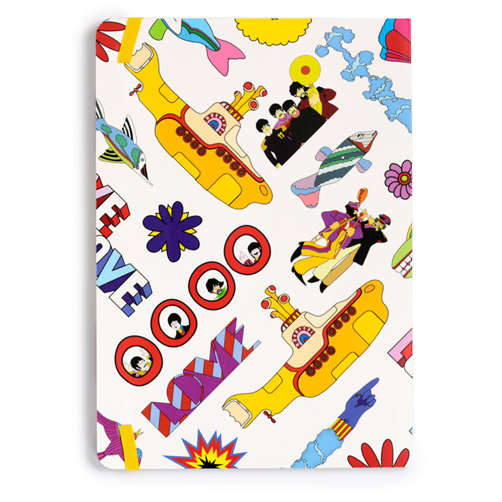 The Beatles | Yellow Submarine | A5 Notebook | Stationery Gift | White Cover