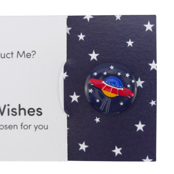 Wanna Abduct Me? | Button Wishes Sew On Token | Little Gift | Cracker Filler