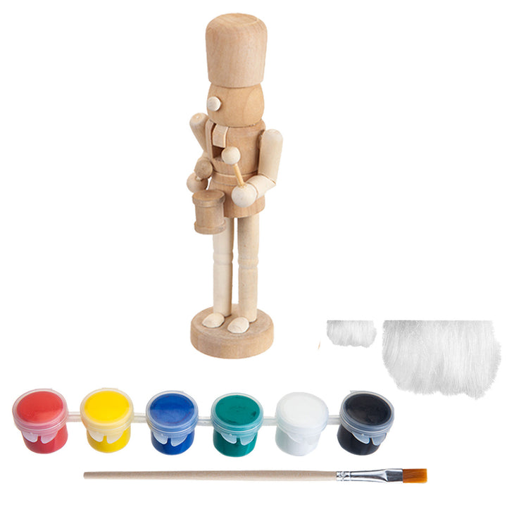15cm Paint Your Own Wooden Nutcracker | Kids Christmas Craft